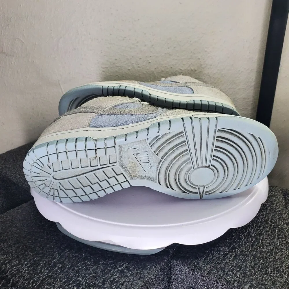 Nike Shoes Dunk Low FZ3779-025 Sneaker Women's 6 Grey Fog Light Blue Suede